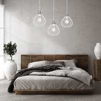 Milagro - Lampa wisząca KANE WHITE 3xE27