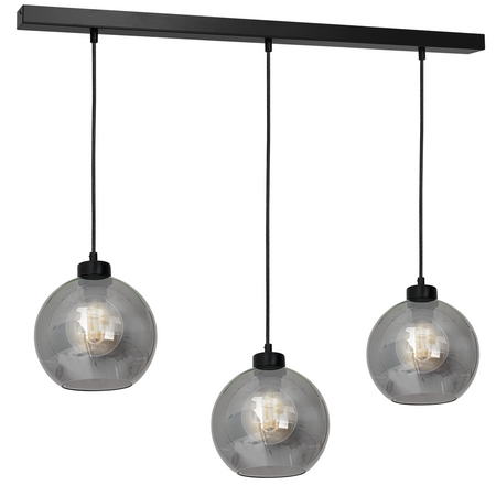 Milagro - Lampa wisząca SOFIA SMOKED 3xE27