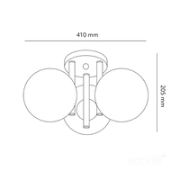 Lampa sufitowa GLOBE ELEGANCE ASH S3 3xG9 Kobi Design