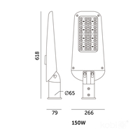 Oprawa drogowa LED ULTIMATE STREET 150W 4000K IP66 Kobi Pro