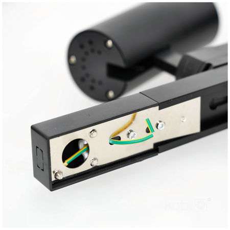 Zestaw szynoprzewód 1-obwodowy NEXTRACK GO 4xGU10 1m czarny Kobi