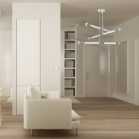 Milagro - Lampa wisząca BASTONE WHITE / CHROME 6xE14