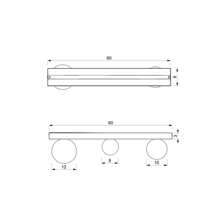 Milagro - Lampa sufitowa BIBIONE 3xG9