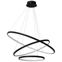 Milagro - Lampa wisząca ROTONDA BLACK 93W LED