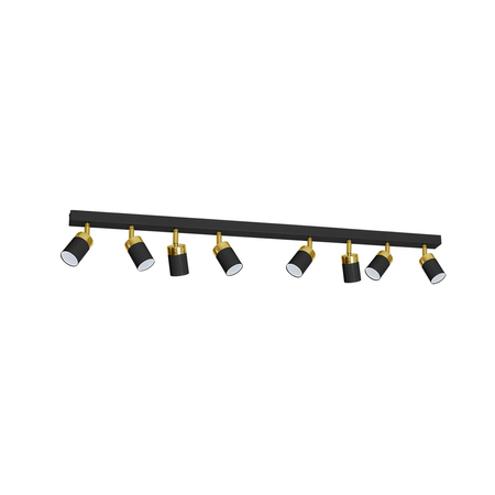 Milagro - Lampa sufitowa JOKER BLACK/GOLD 8xGU10