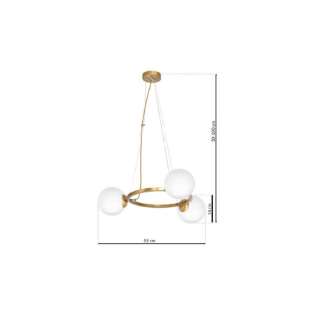 Milagro - Lampa wisząca VIENNA 3xE14