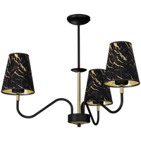 Milagro - Lampa wisząca HERMES Black/Gold 3xE27