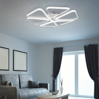 Lampa wiszące trójkąty 72W biała + Pilot