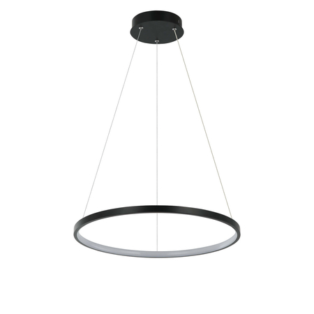 Lampa wisząca Ring 40 cm czarna LED CCT