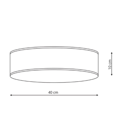 Plafon Alto szary 3xE14