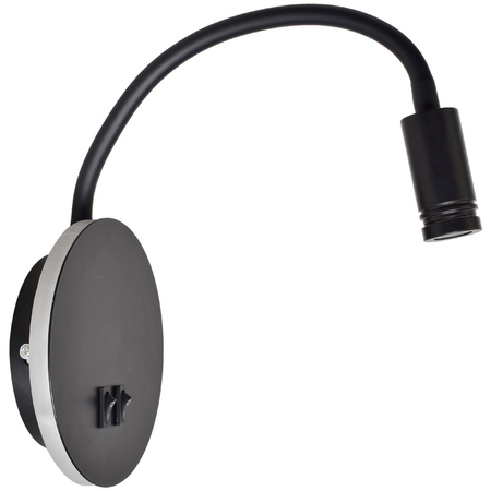 Milagro - Lampka nocna BASE 8W+2W BLACK