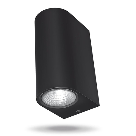 Oprawa elewacyjna kinkiet LED czarny 6W IP44 2700K