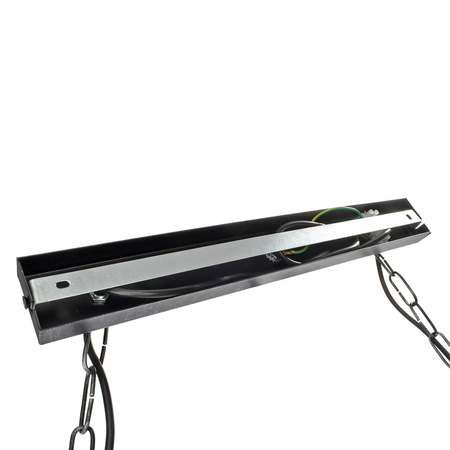 Milagro - Lampa wisząca FARO BLACK/WOOD 2xE27