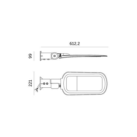 Oprawa drogowa LED VESPA PRO 100W 4000K IP66 Kobi Pro