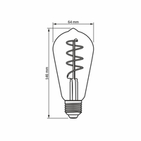 Żarówka LED Filament 4W 100lm 1800K E27 ciepła