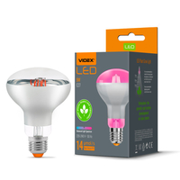 Żarówka LED FITO VIDEX do uprawy roślin 9W 1200K E27 R80 VLE-R80FF-09271