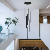 Lampa wisząca Lungo 7 czarna 7xG9