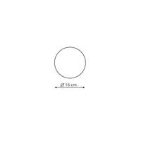 Plafon Platillo 16 cm czarny LED 3000K