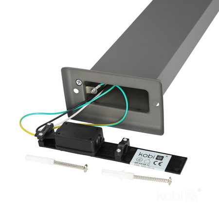 Słupek ogrodowy QUAZAR 12 1xGU10 IP44 szary Kobi