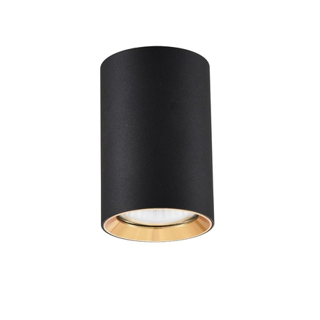 Tuba natynkowa Manacor 9 cm czarno - złota 1xGU10