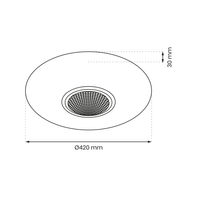 Milagro - Plafon VELA SMART Ø420 mm 24W LED RGB