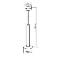Lampa wisząca Hat 1 biała LED 3000K