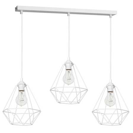 Milagro - Lampa wisząca BASKET WHITE 3xE27