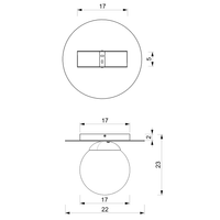 Milagro - Lampa sufitowa PLATO 1xE14
