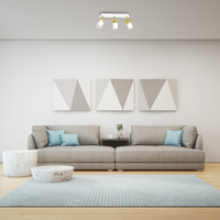 Milagro - Lampa sufitowa JOKER WHITE/GOLD 3xGU10