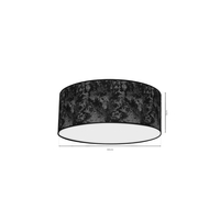 Milagro - Lampa Sufitowa SATINO SILVER 2xE27 Ø40cm