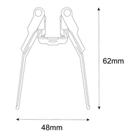 Uchwyt montażowy podtynkowy Magnetic Slim
