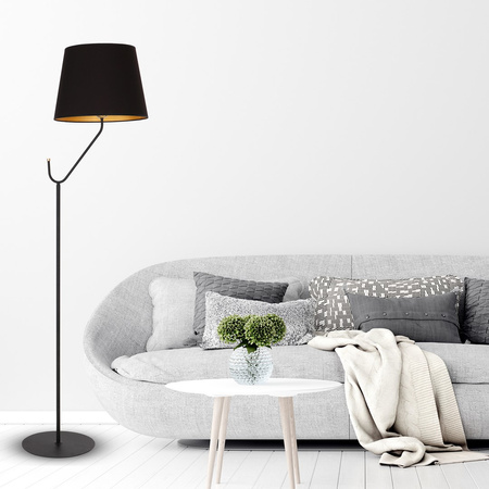 Milagro - Lampa stojąca VICTORIA BLACK 1xE27