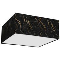 Milagro - Lampa sufitowa SENSO Black/Gold kwadrat 2xE27
