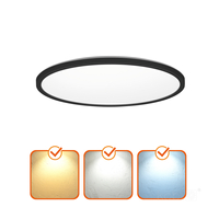 Plafon LED NIVERA CIRCLE 24W 3CCT LX IP54 czarny Kobi Premium