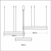 Lampa wisząca PRECIOSA 158W LED