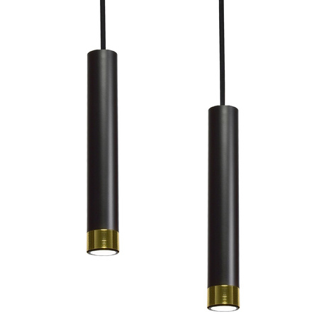 Milagro - Lampa wisząca DANI BLACK/GOLD 3xGU10