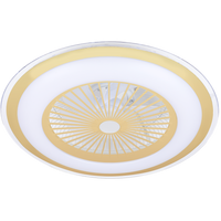 Milagro - Plafoniera LED ZONDA GOLD 48W z wentylatorem
