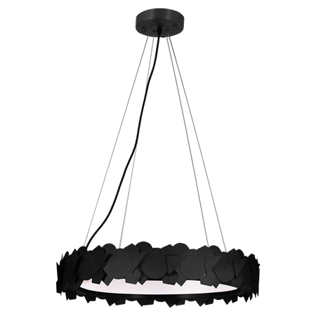 Milagro - Lampa wisząca SOHO BLACK 24W LED