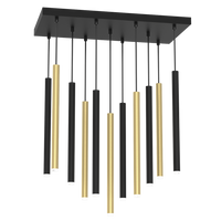 Milagro - Lampa wisząca MONZA BRASS 11xG9 max 8W LED