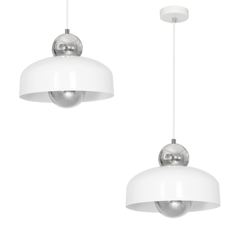 Milagro - Lampa Wisząca HARALD WHITE 1xE27