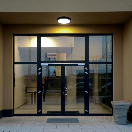 Plafon z czujnikiem ruchu LED NAIROS G2 24W 3CCT LX IP65 czarny Kobi Premium