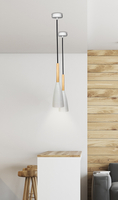 LAMPA WISZĄCA TROSA 1 BIAŁY