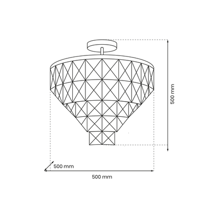 Milagro - Lampa sufitowa CHELSEA GOLD 6xE14