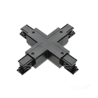 Łącznik do szynoprzewodu 3-obwodowy X czarny Kobi