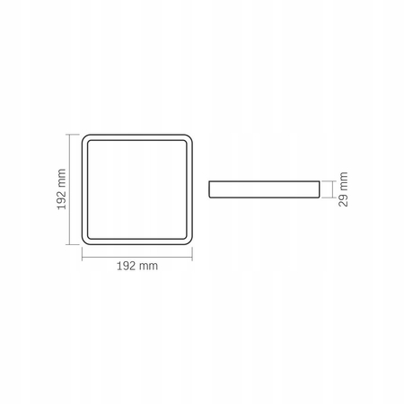 Oprawa Oświetleniowa LED Sufitowa Natynkowa Videx 18 W czarny 1400 Lumenów VLE-DLSS-184B