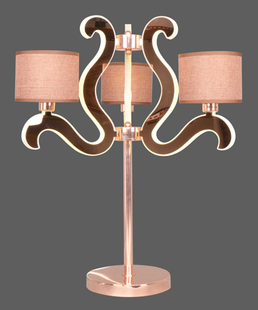 AMBROSIA 3 LAMPA GABINETOWA 3X40W E14 + 18,4W LED MIEDZIANY