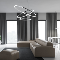 Milagro - Lampa wisząca ROTONDA CHROME 93W LED