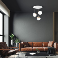 Milagro - Lampa wisząca SFERA WOOD 3xE14