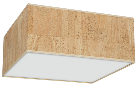 Milagro - Lampa sufitowa CORK White/Cork 3xE27