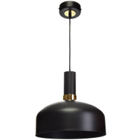 Milagro - Lampa wisząca MALMO BLACK/GOLD 1xE27